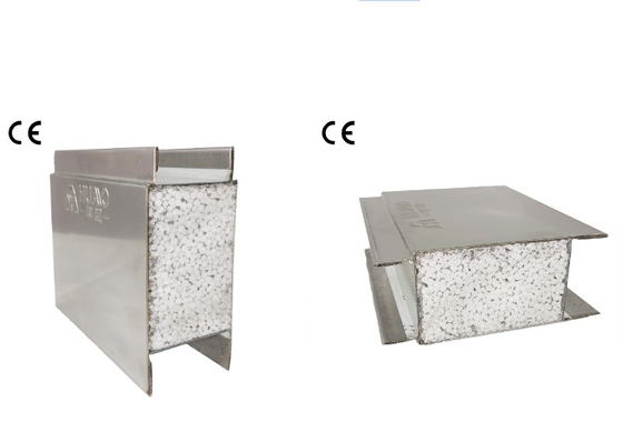 شراء الصلب المقاوم للصدأ الصوف الصخري MGO PU غرفة نظيفة ساندوتش لوحة العزل الصوتي online manufacture