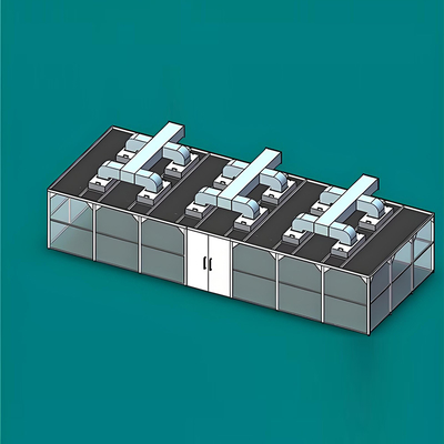 شراء Huuao ISO 5/6/7/8 Standard Dust Free Modular Clean Room Design Professional Project Cleanroom Modular with Low Cost online manufacture