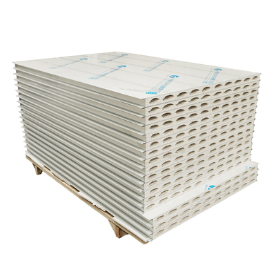 شراء Huaao Fireproof Waterproof Aging Resistant Deformable and Easy Splicing of Magnesium Sulfide Purification Color Steel Sandwich Panel online manufacture