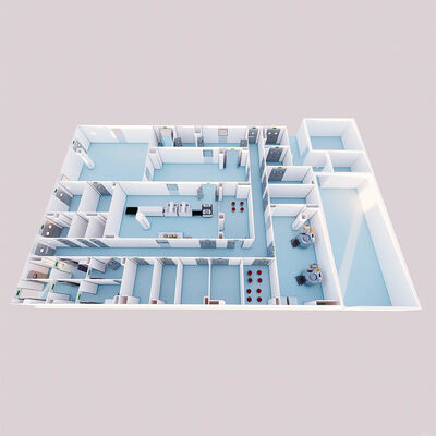 بناء غرف نظيفة من طراز هوااو للمناطق النظيفة مثل المختبرات غرف نظيفة المستشفيات غرف الكمبيوتر معالجة الأغذية