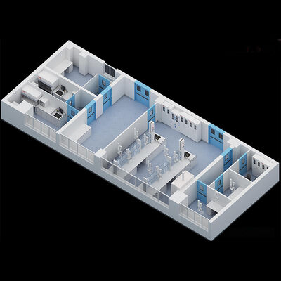 HUAAO مركز بولي يوريثان مقاوم للحريق خفيف الوزن صديقة للبيئة المستشفى الحد الأدنى لغرفة نظيفة تنظيف الغبار ورشة عمل لوحة ساندوتش