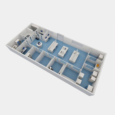 HUAAO غرفة نظيفة وحدات مع تصميم حديث للاستخدام في ورشة العمل والمستشفيات مستويات النظافة ISO5-ISO9